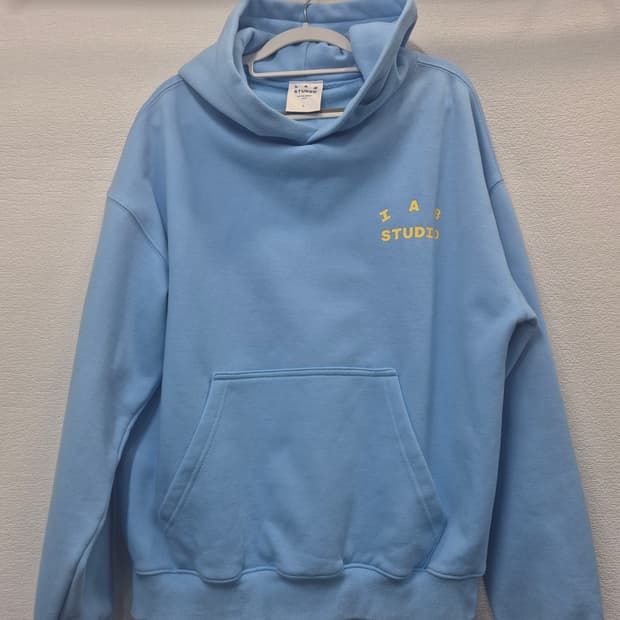 아이앱 스튜디오 후드티 스카이블루 / 100(정품)