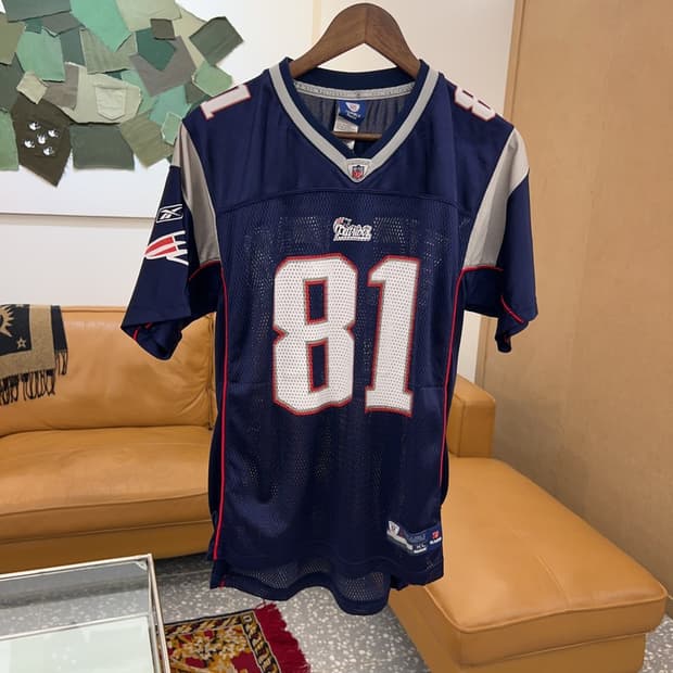 NFL 잉글랜드 패트리어츠 랜디 모스 풋볼 유니폼 져지 95 C04398