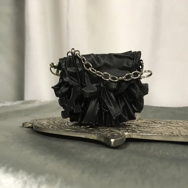 Kurokamimotel 쿠로카미모텔 오브제 키링 백 블랙