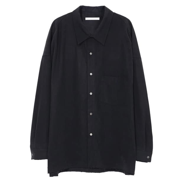 아마이유우츠 fluid gabardine 셔츠 블랙 3사이즈