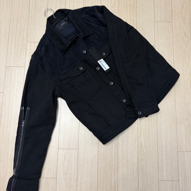 ETCE Zipper Trucker Jacket Black(트러커 자켓)