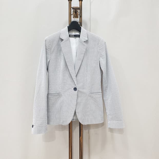 자라 블레이저 스트라이프 자켓 S