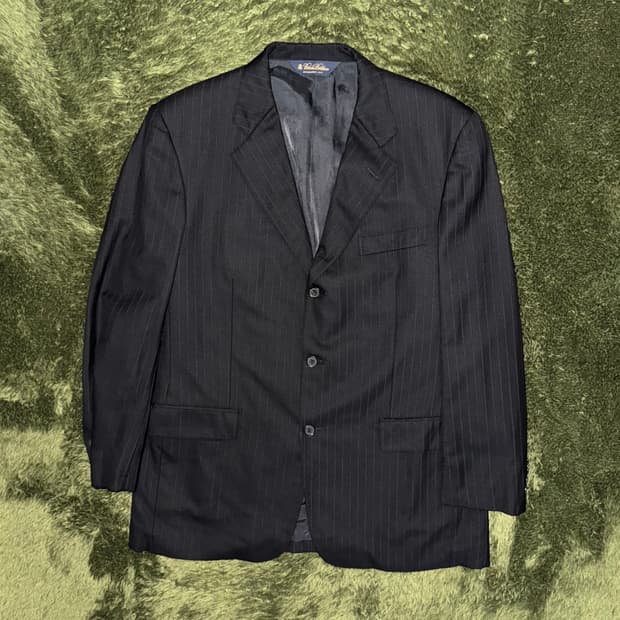 [40R] 브룩스 브라더스 재팬 테일러 메이드 스트라이프 블레이저 자켓