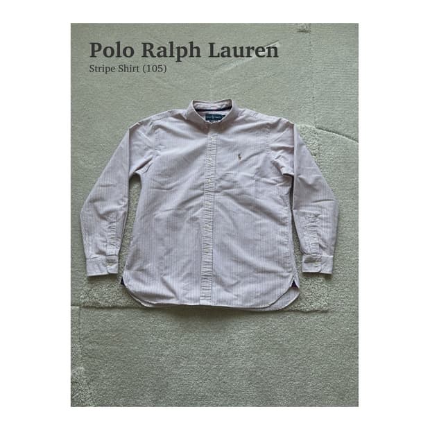 폴로 랄프로렌 스트라이프 버튼다운 셔츠 (105)
