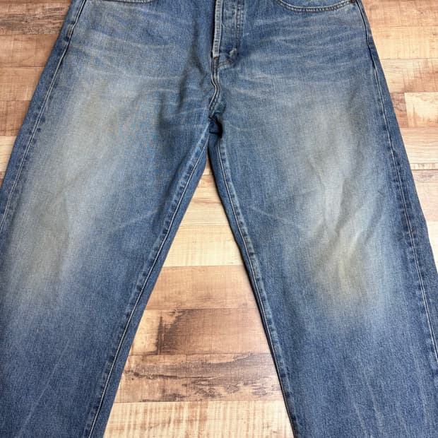 슈프림 디스트레스드 루즈핏 셀비지 워시드 진 34