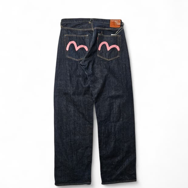 에비수 Evisu No.2 셀비지 데님 청바지 카모메 갈매기 38
