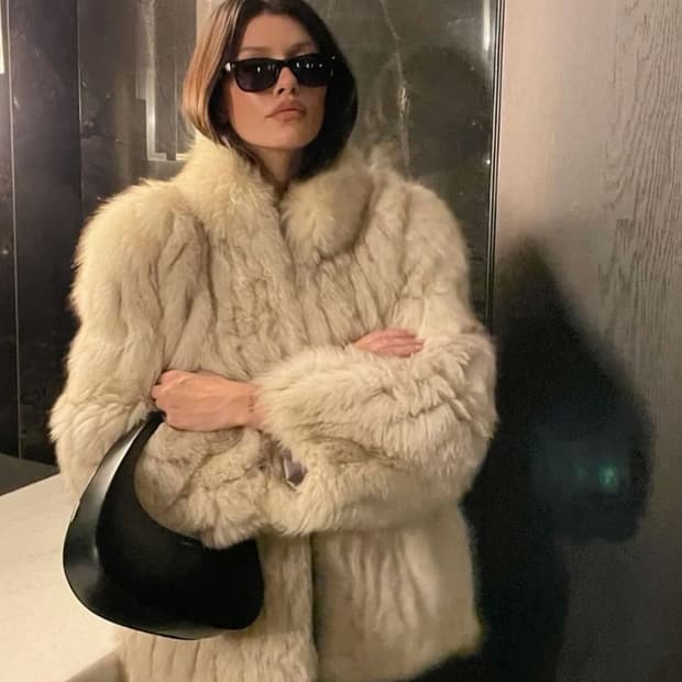 빈티지 폭스 퍼 자켓