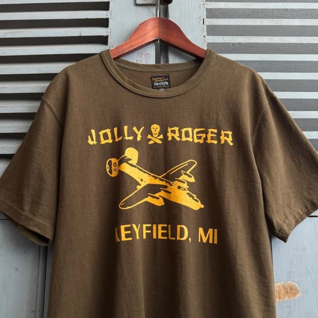 [38]리얼맥코이 JOLLY ROGER 플라이트 티셔츠