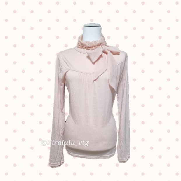 딸기우유 리본 레이스 목폴라티 엑시즈팜 리즈리사 양산형 히메갸루