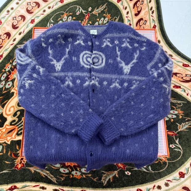 South2west8 남이서팔 노르딕 가디건 퍼플 m사이즈