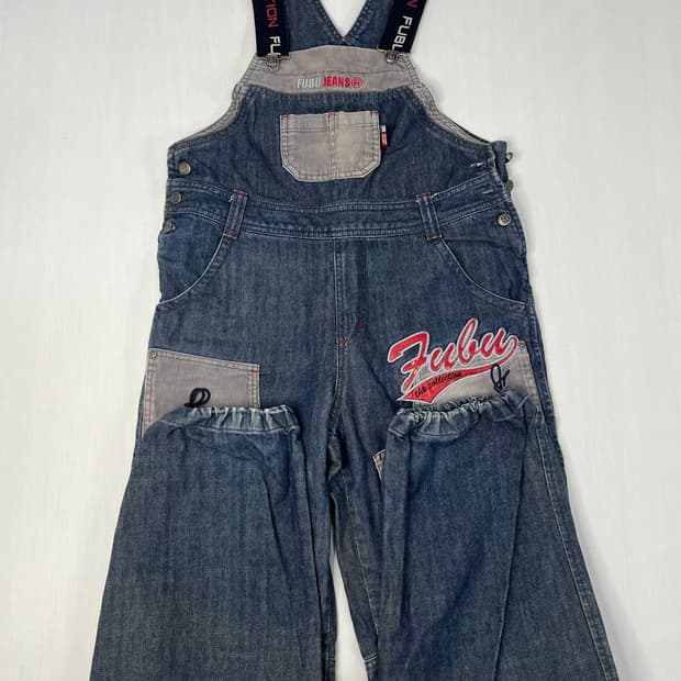 00’s FUBU 빈티지 데님 멜빵바지