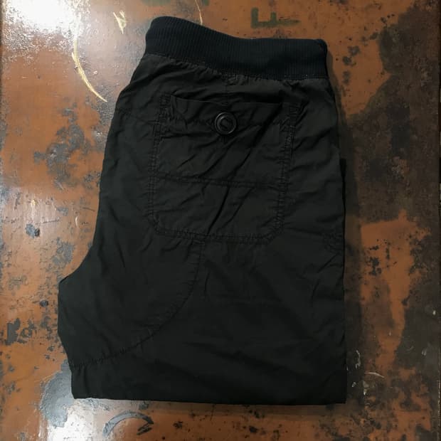 폴로랄프로렌 에이징 블랙 코튼 밴딩 팬츠 허리 34 36 