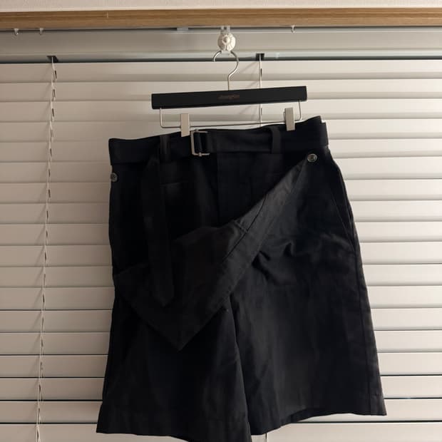 25SS 더블 프론츠 쇼츠 블랙