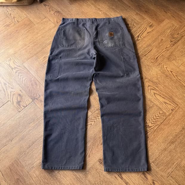 [34]칼하트 USA 빈티지 워싱 미드나잇 네이비 싱글니 카펜터 워크팬츠