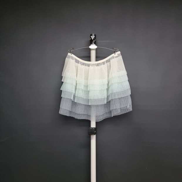 레브당스 마리앤티어드 그레이 풀온 캉캉 스커트 M