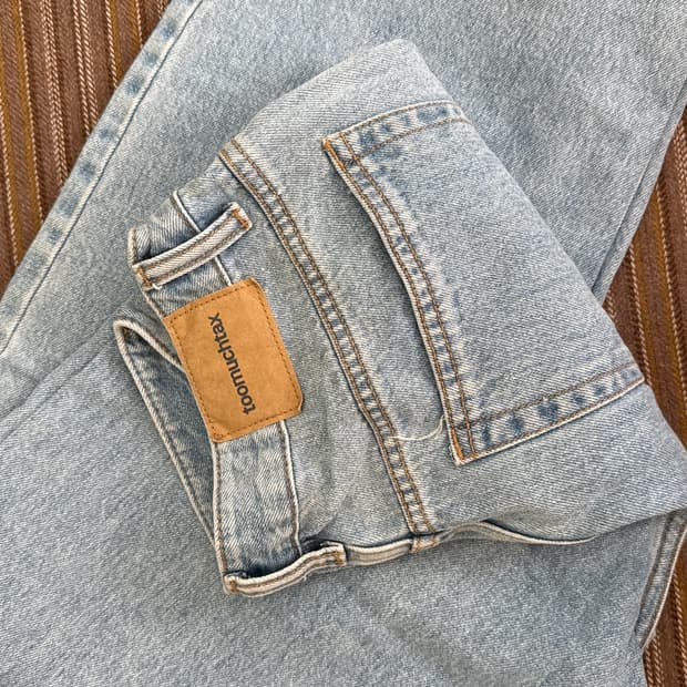 투머치택스 로우라이즈 루즈핏 진