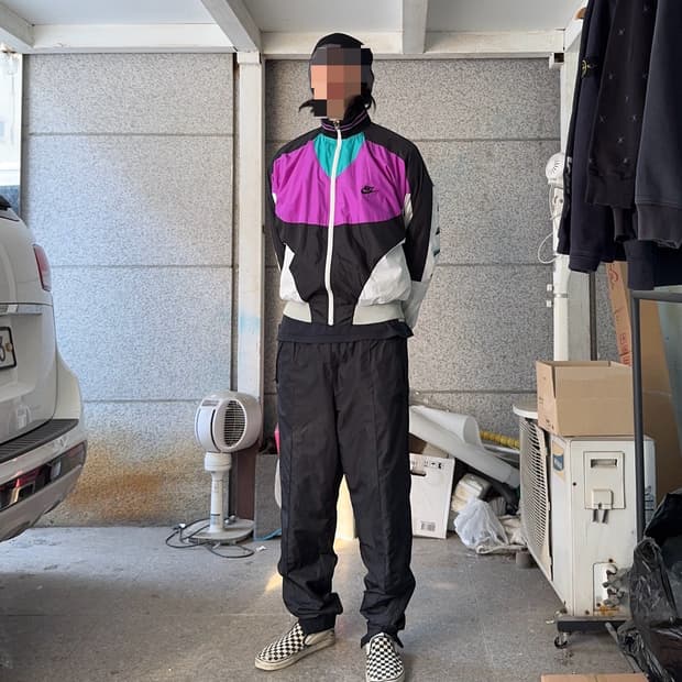 90s 나이키 인터네셔널 배색 트레이닝 셋업