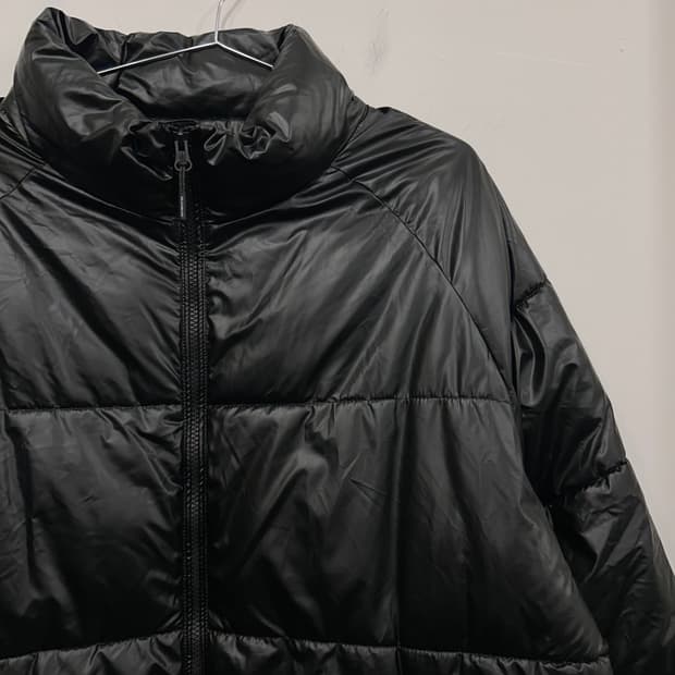 필루미네이트 블랜드 래글런 레더 패딩