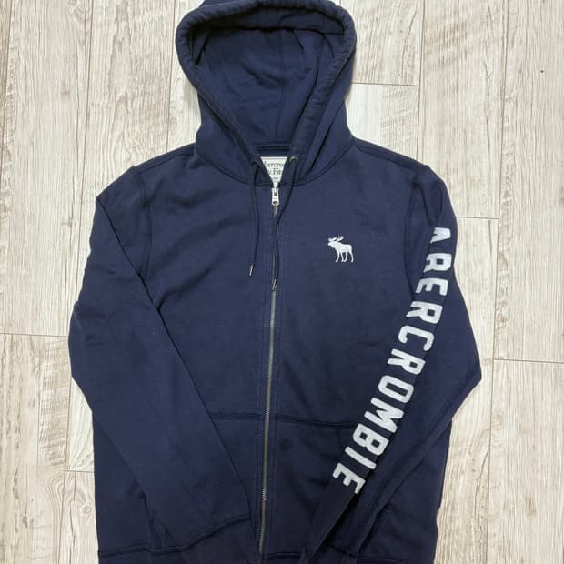 아베크롬비 후드집업 네이비 m
