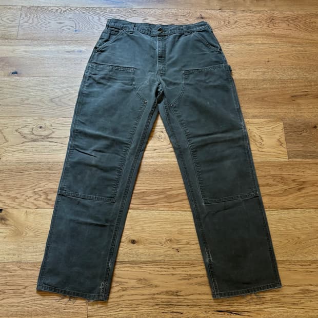 칼하트 더블니 모스그린