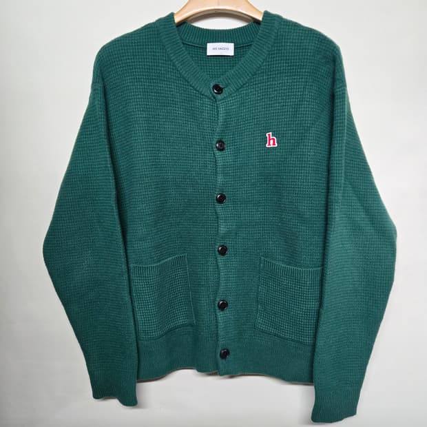 HIS HAZZYS 히스 헤지스  남성 가디건 L 그린