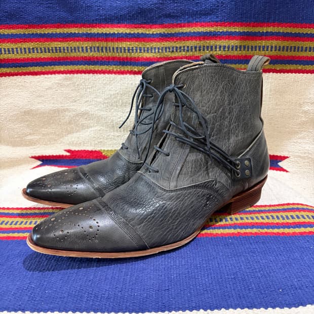 MORGAN HOMME 웨스턴 레이스업 부츠