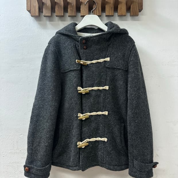 일본빈티지 JOURNAL STANDARD 울 100% 후드 더플 코트