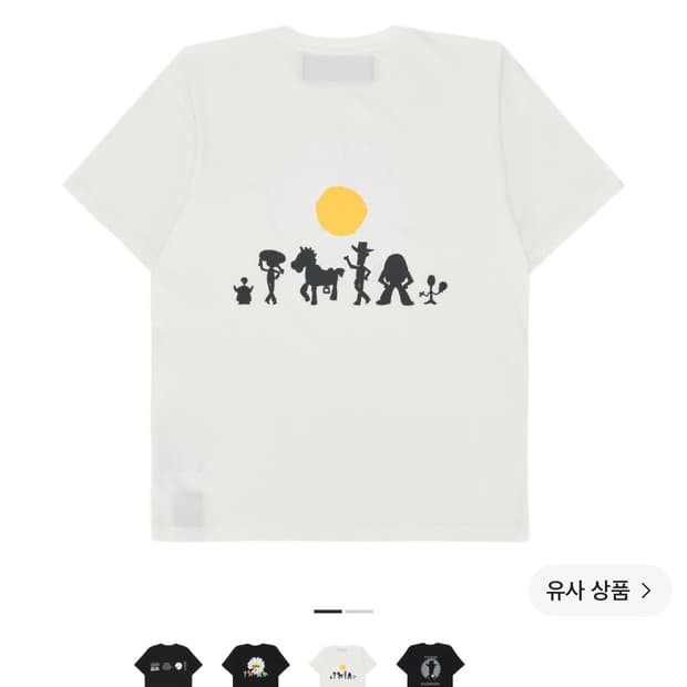 피마원x토이스토리 더퍼스트팬 티셔츠 화이트