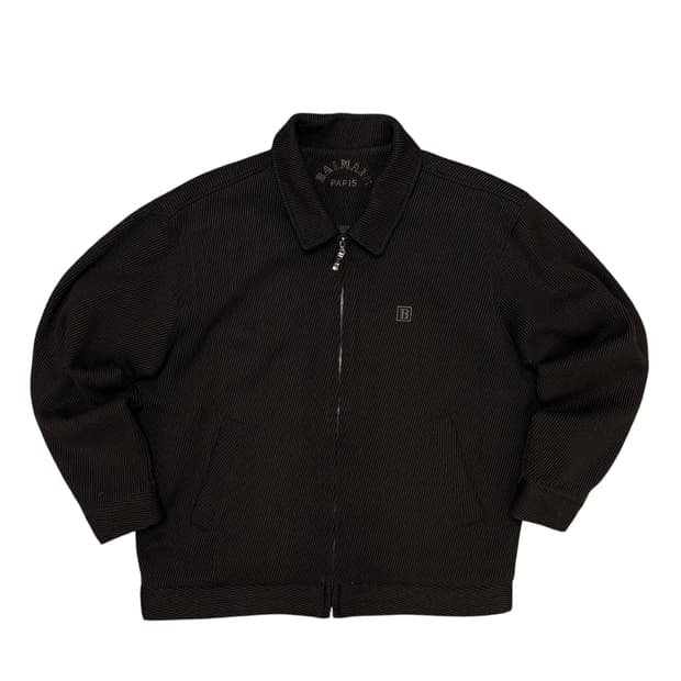 발망 브라운 울 스트라이프 자켓(100)