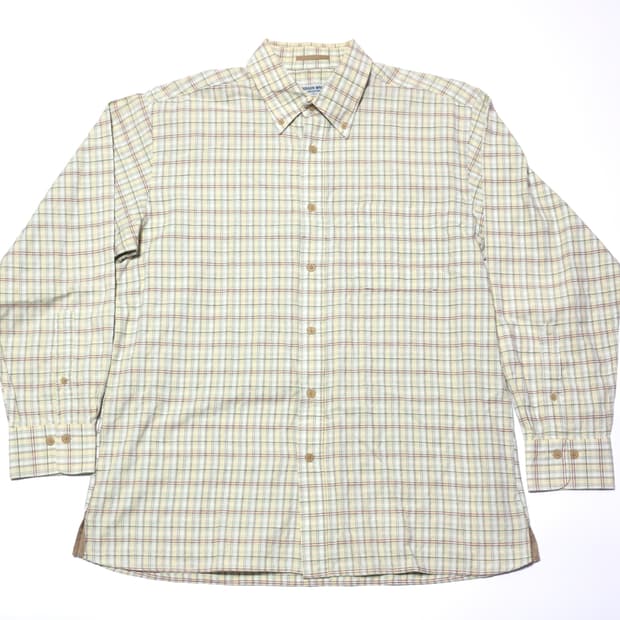 [JPN] Beige Check Stich Shirt