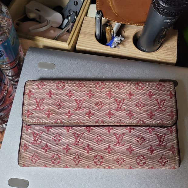 루이비통 데님 지갑