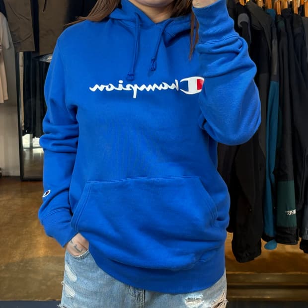 챔피온 빅로고 후드