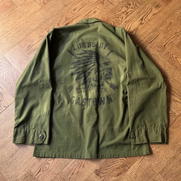 [M]80's 오리지널 U.S ARMY 인디언 스탠실 BDU 필드 자켓