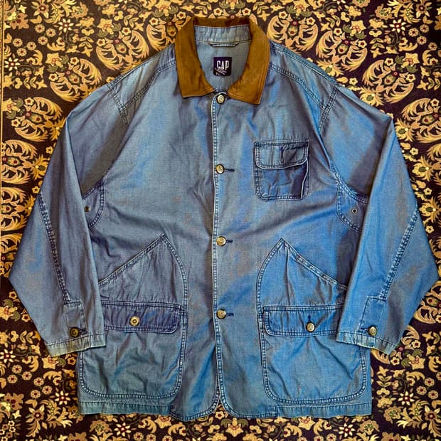 90s 올드 갭 트윌코튼 헌팅자켓