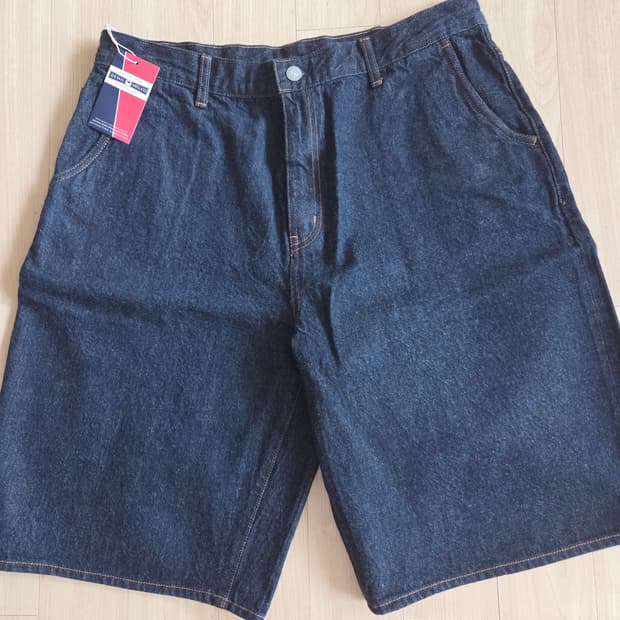 데밀 LOT.022 셀비지 데님 반바지 34