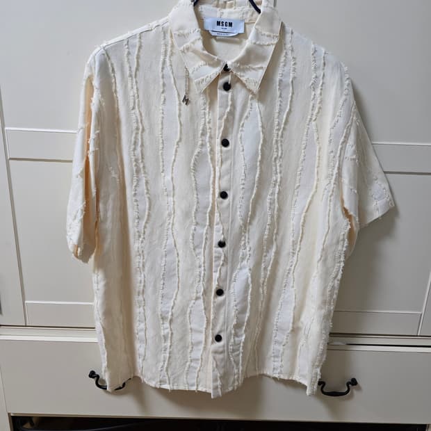 [41(L)] MSGM 솔리드 컬러 셔츠 