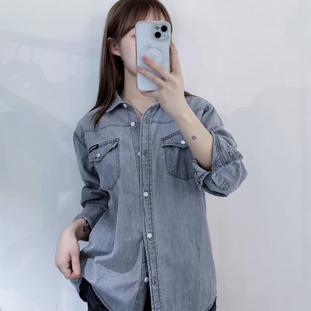 트루릴리젼 데님 셔츠