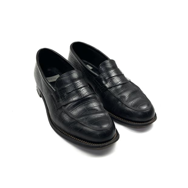 crocodile coin loafer