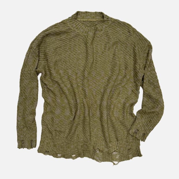 grunge texture distressed knit