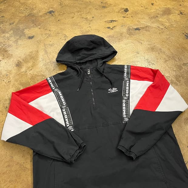 [정품/105] 엄브로 USB 컬러블록 아노락 바람막이 자켓 b14