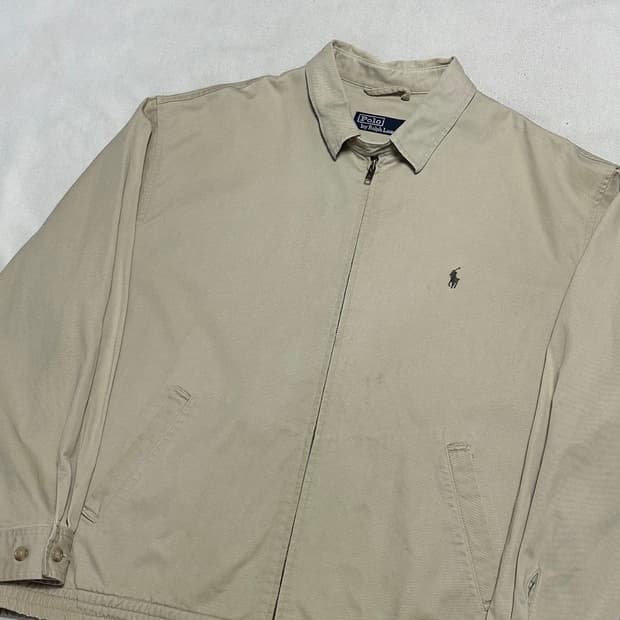 100 폴로랄프로렌 카키 포니 베이지 스윙톱 자켓