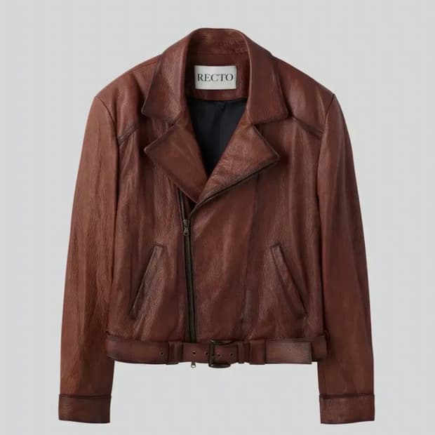 렉토 빈티지 라이더 레더 꼬냑 s