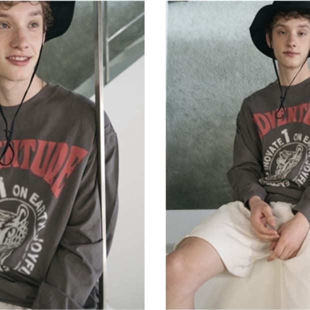 스위치123 어드벤쳐 프린팅 긴팔 티셔츠