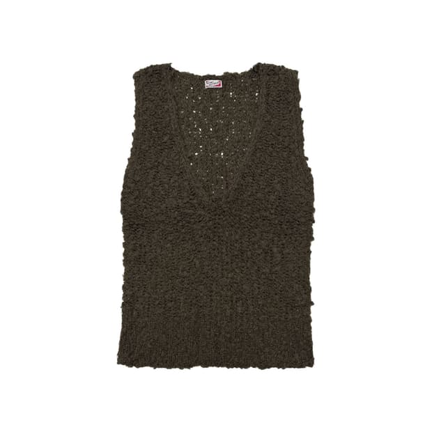 Beams Boy alpaca boucle vest