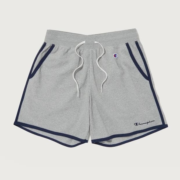 챔피온 여성 라인배색 와플 숏팬츠