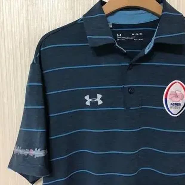언더아머국대 국대KOREA 럭비국가대표 PK티셔츠 XL