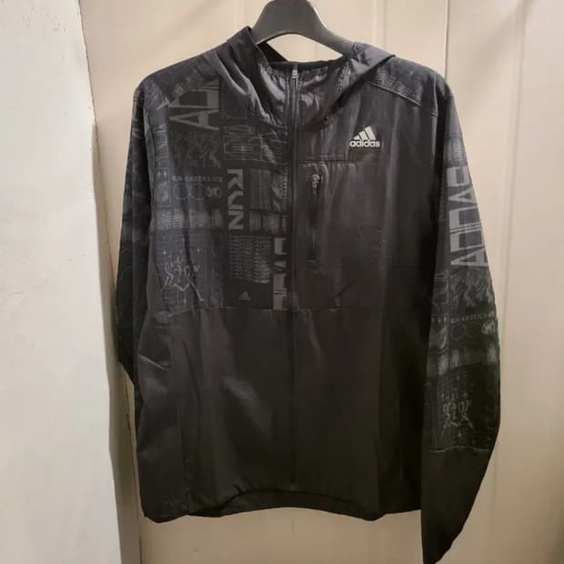 XL 아디다스 러닝 후드 경량 바람막이