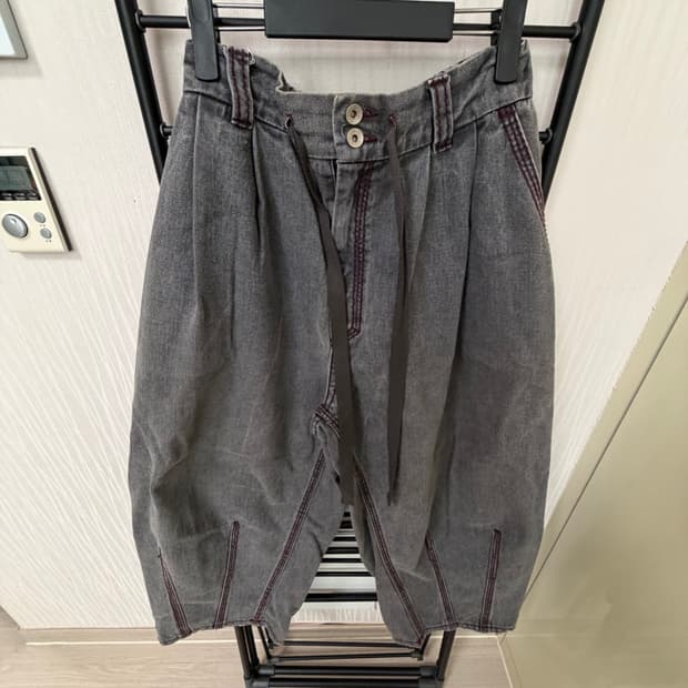 앵글런 흑청벌룬팬츠