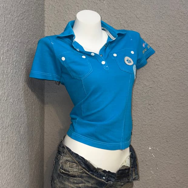 Courreges 카라 티셔츠