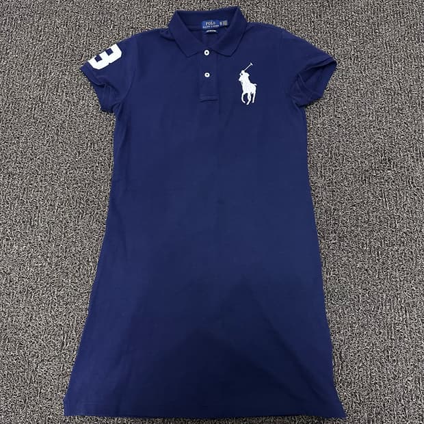 POLO 폴로 랄프로렌 여성 빅포니 롱 원피스 네이비 XS